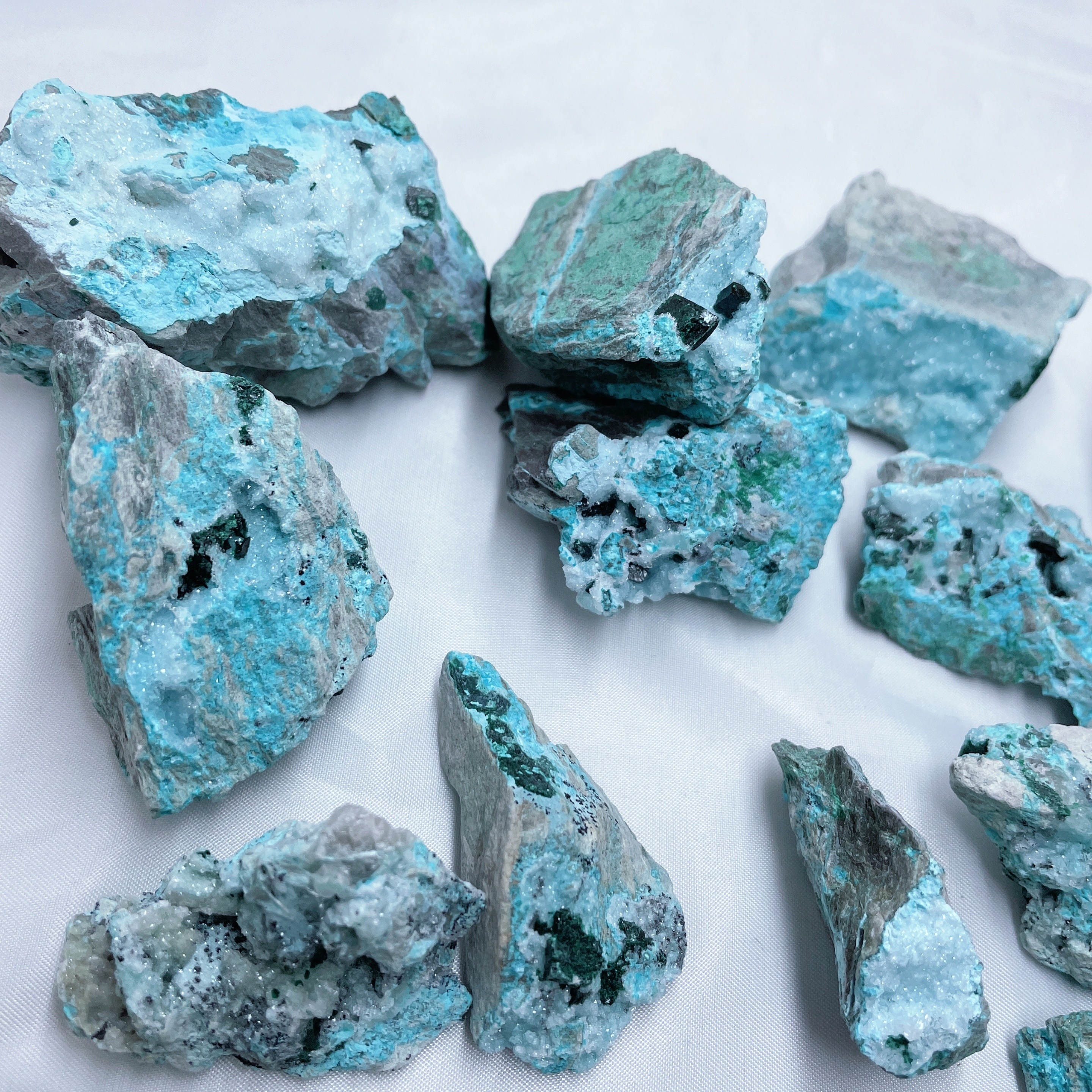 Chrysocolla Mineral Specimen Natural Druzy Crystal